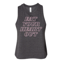 Eat Your Heart Out Cropped Racerback Tank