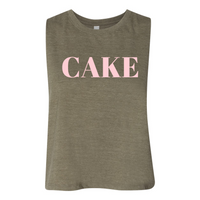 CAKE Cropped Racerback Tank