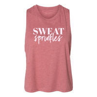 Sweat Sprinkles Cropped Racerback Tank