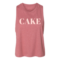 CAKE Cropped Racerback Tank