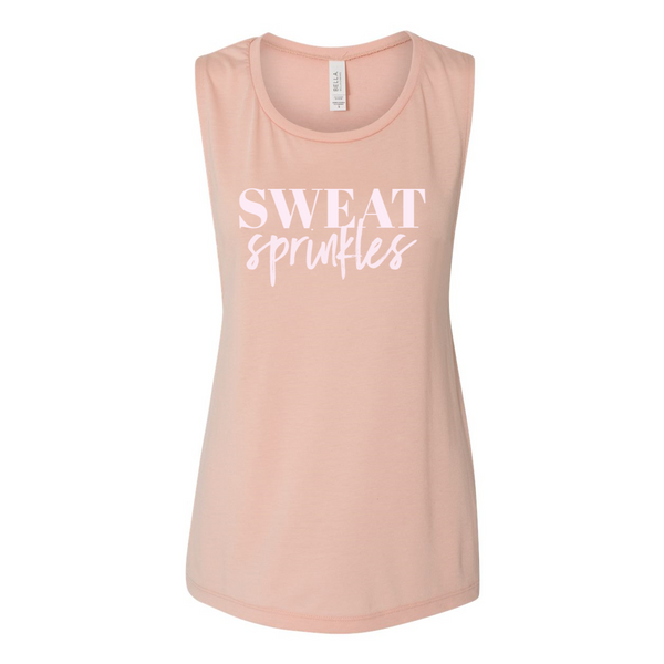 Sweat Sprinkles Flowy Muscle Tank